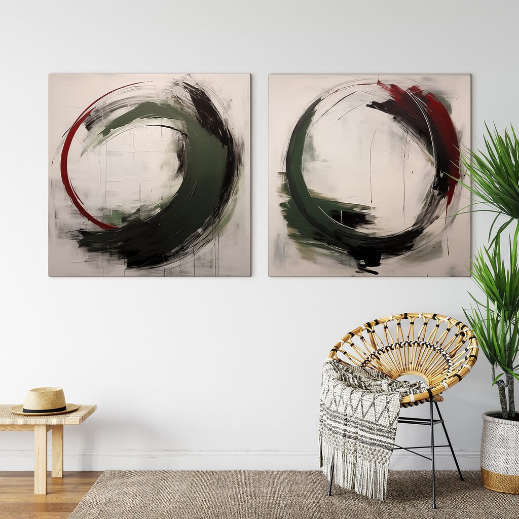 Kreise aus Pinselstrichen — Interieur 2