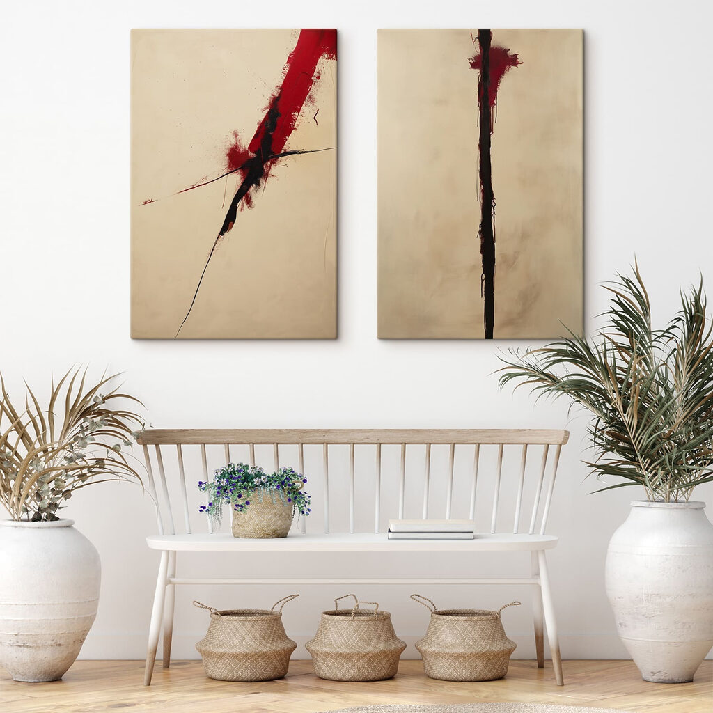 Rote und schwarze Linien — Interieur 1