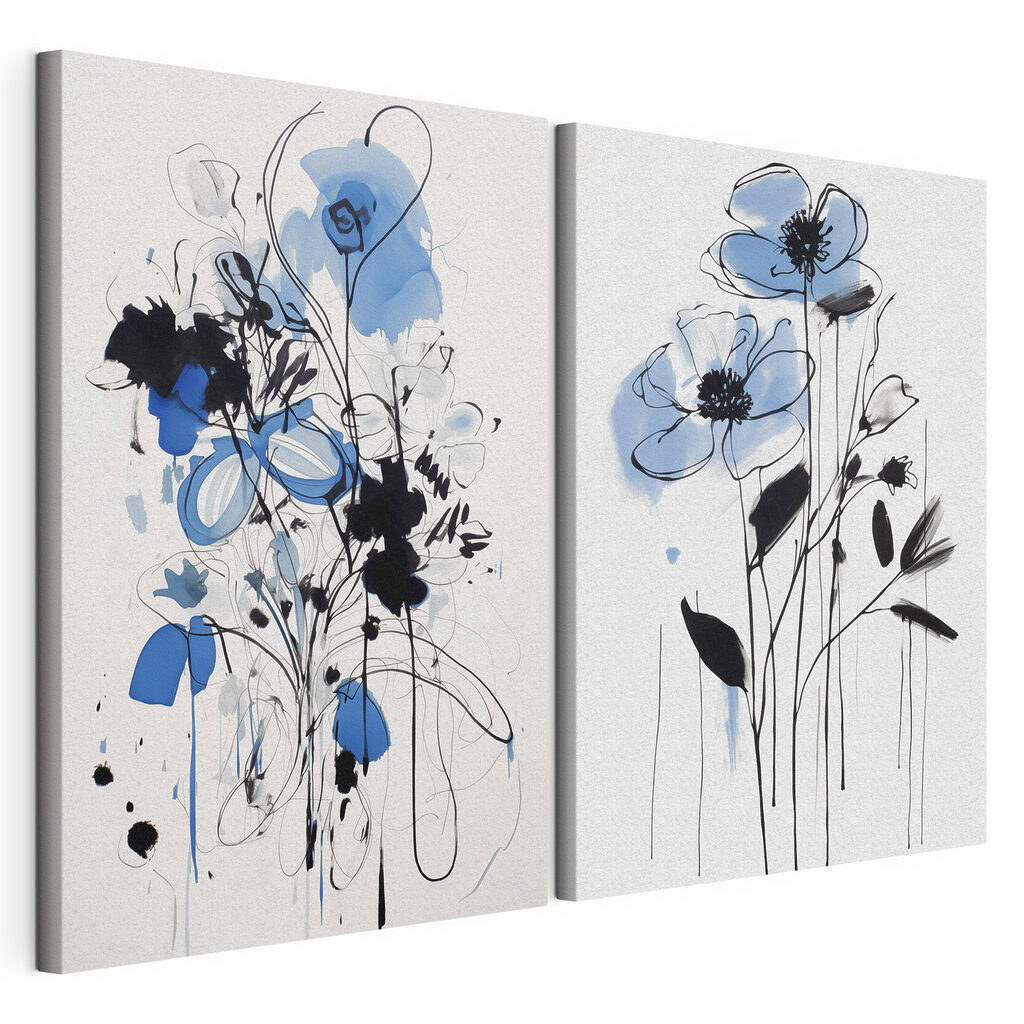 Blau-schwarze Blüten — Produktansicht