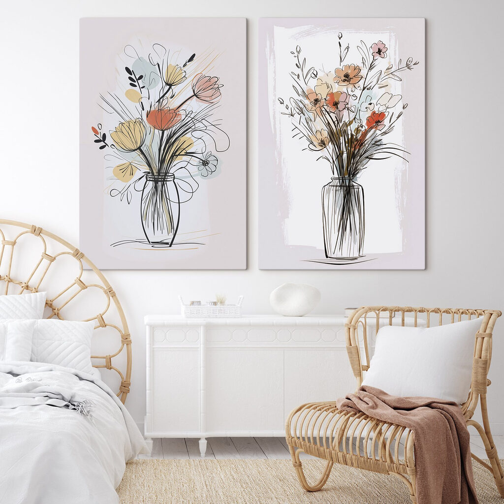 Gezeichneter Blumenstrauß — Interieur 2
