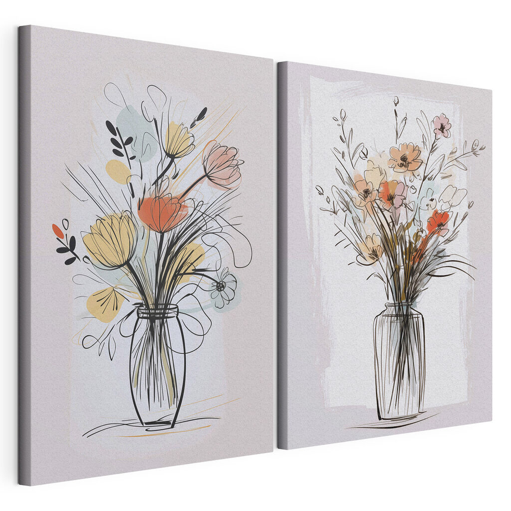 Gezeichneter Blumenstrauß — Produktansicht
