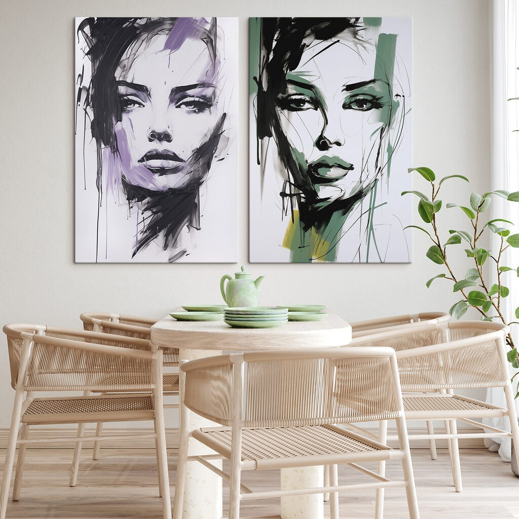 Gesichter in Pinselstrichen — Interieur 2