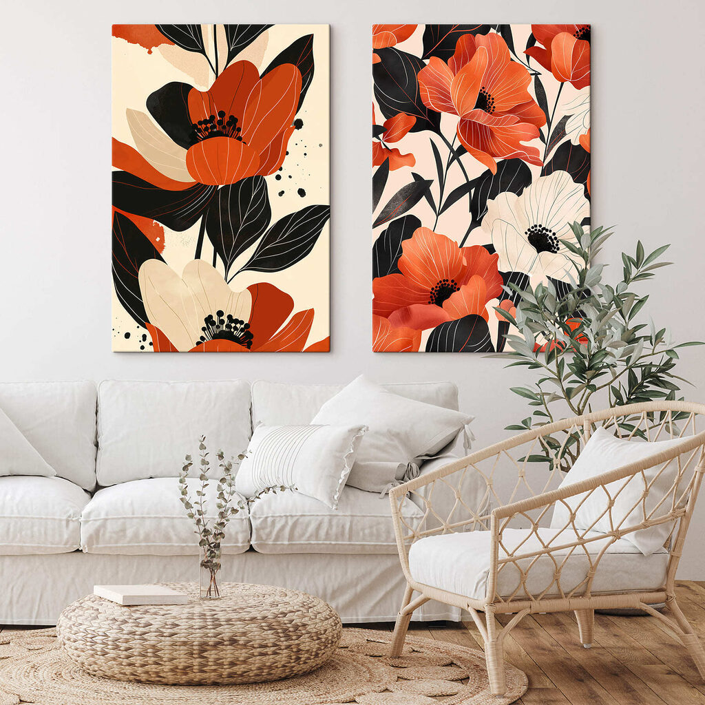 Kontrastreiche Blüten — Interieur 1
