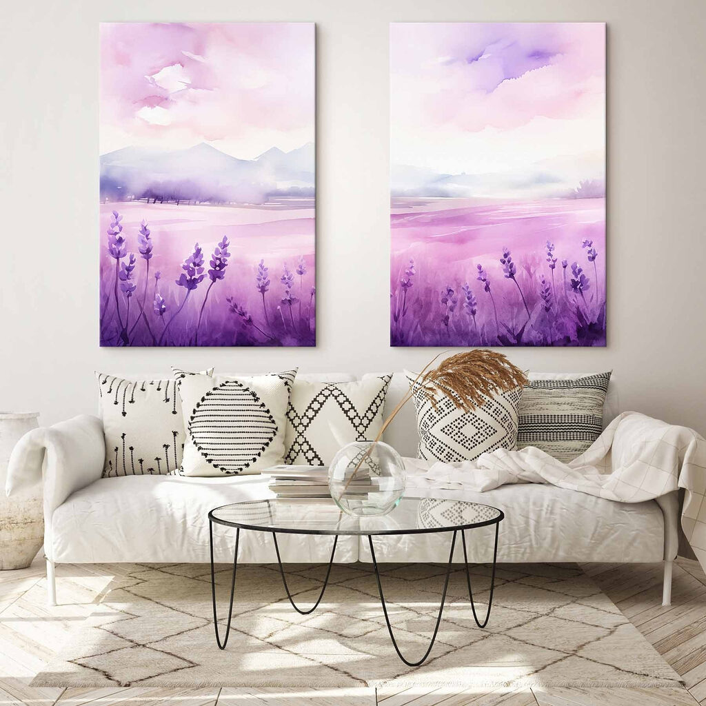 Lavendel in Aquarell — Interieur 2