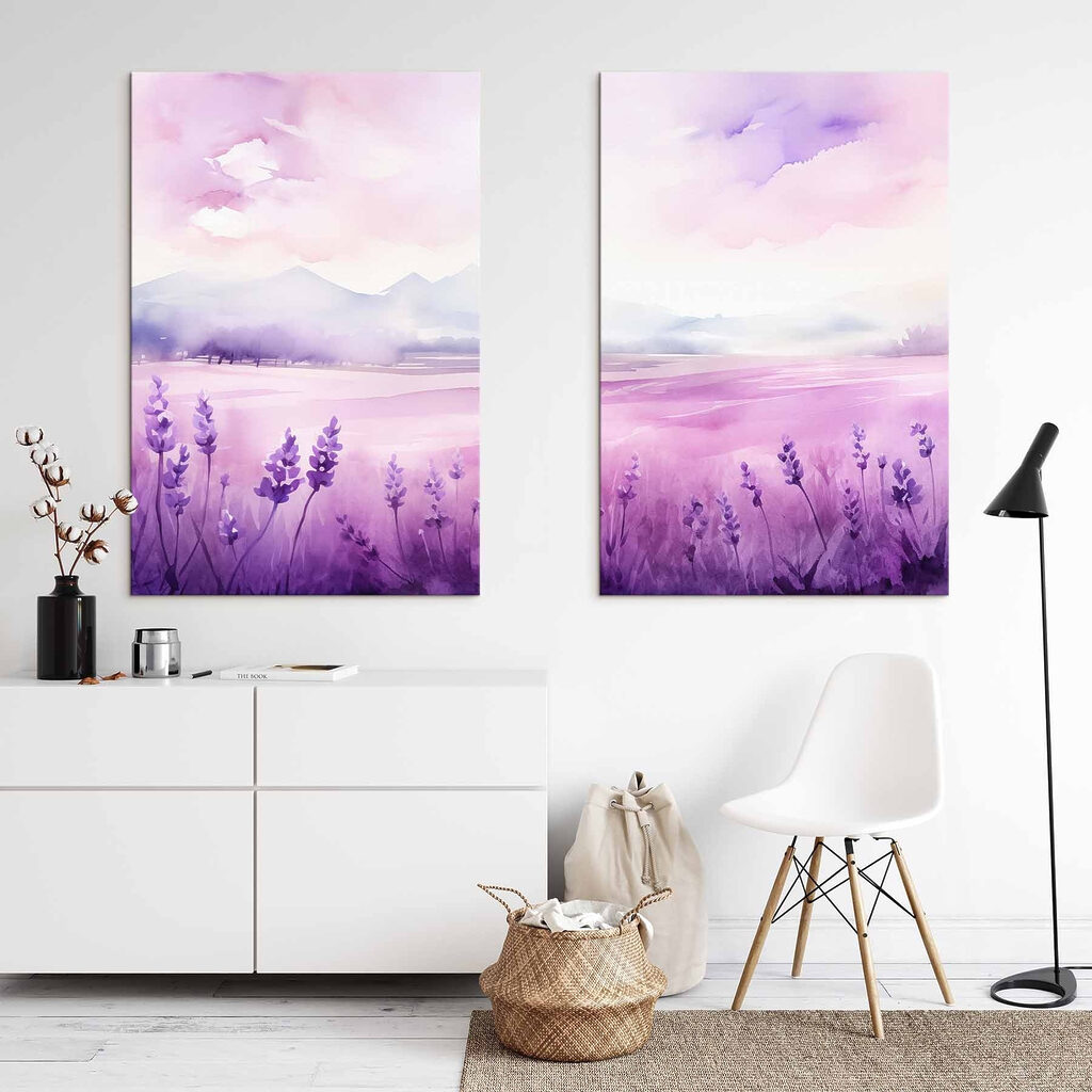 Lavendel in Aquarell — Interieur 1