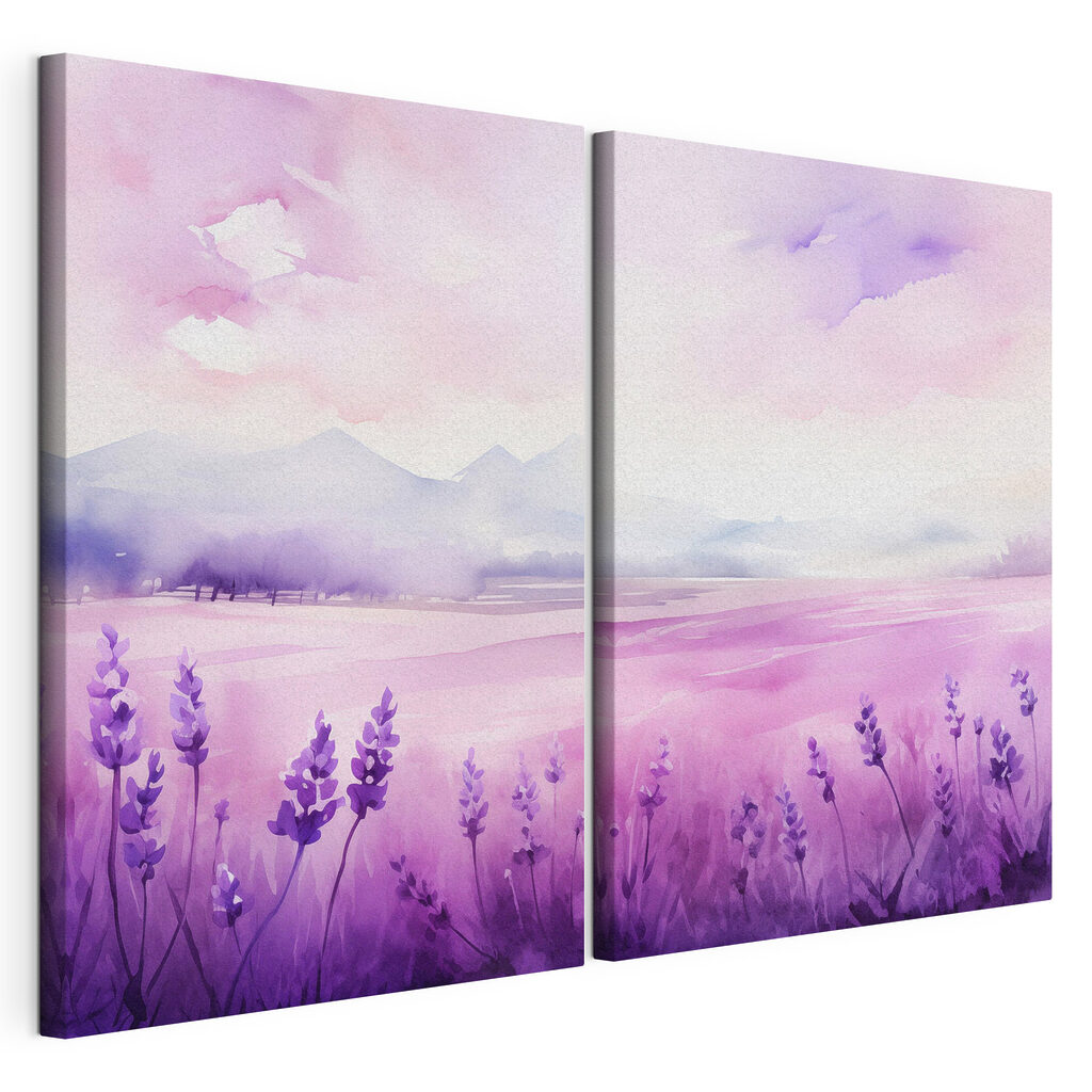 Lavendel in Aquarell — Produktansicht