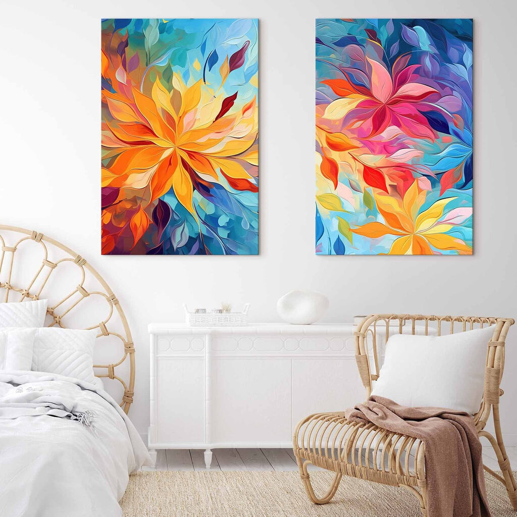 Farbenfrohe Blüten — Interieur 2