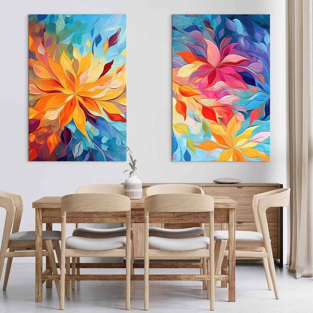 Farbenfrohe Blüten — Interieur 1