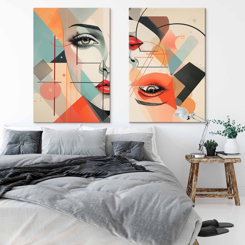 Geometrisches Porträt — Interieur 1