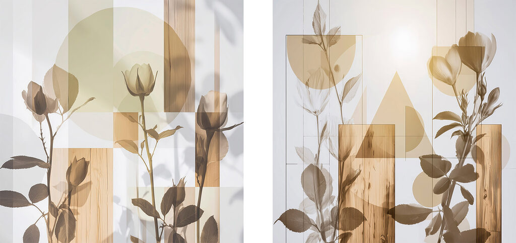 Botanik und Geometrie — ganzes Design