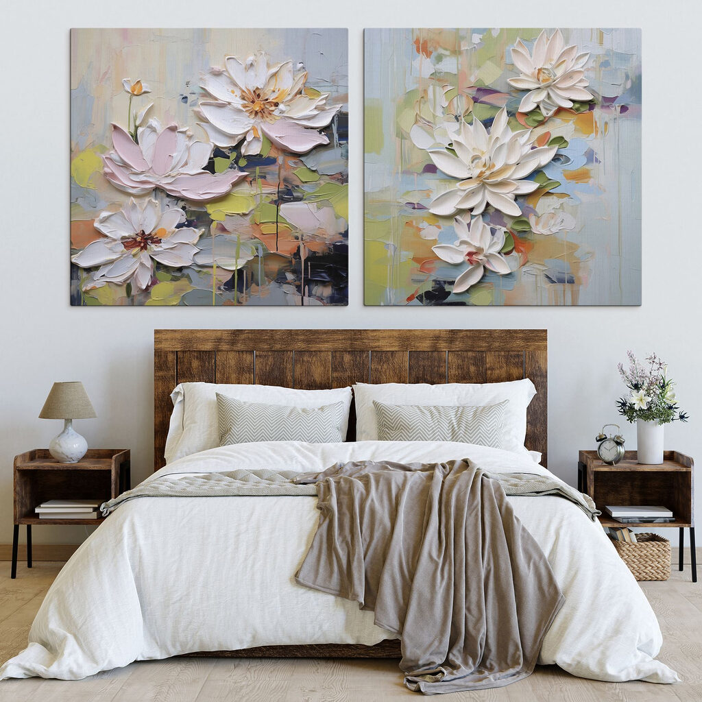 Blüten auf abstraktem Grund — Interieur 1