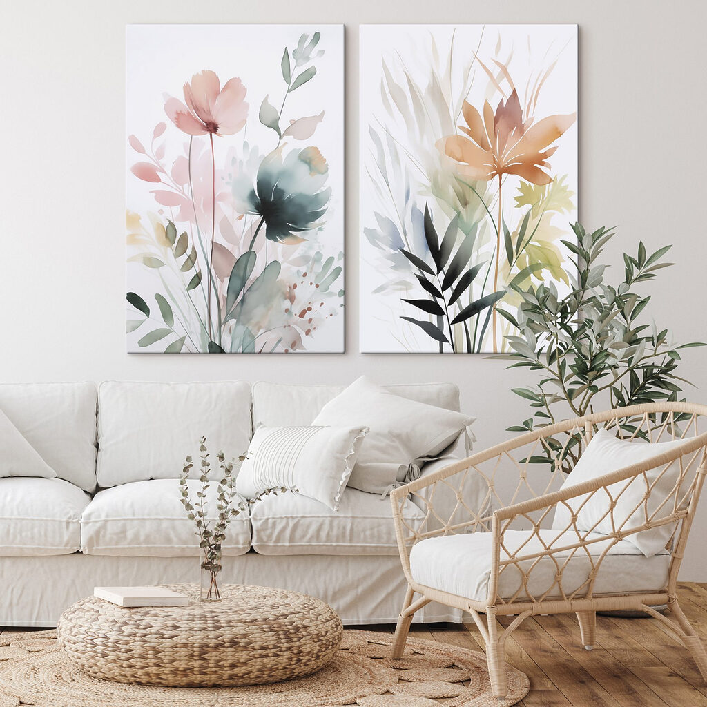 Blüten mit dunklen Akzenten — Interieur 2
