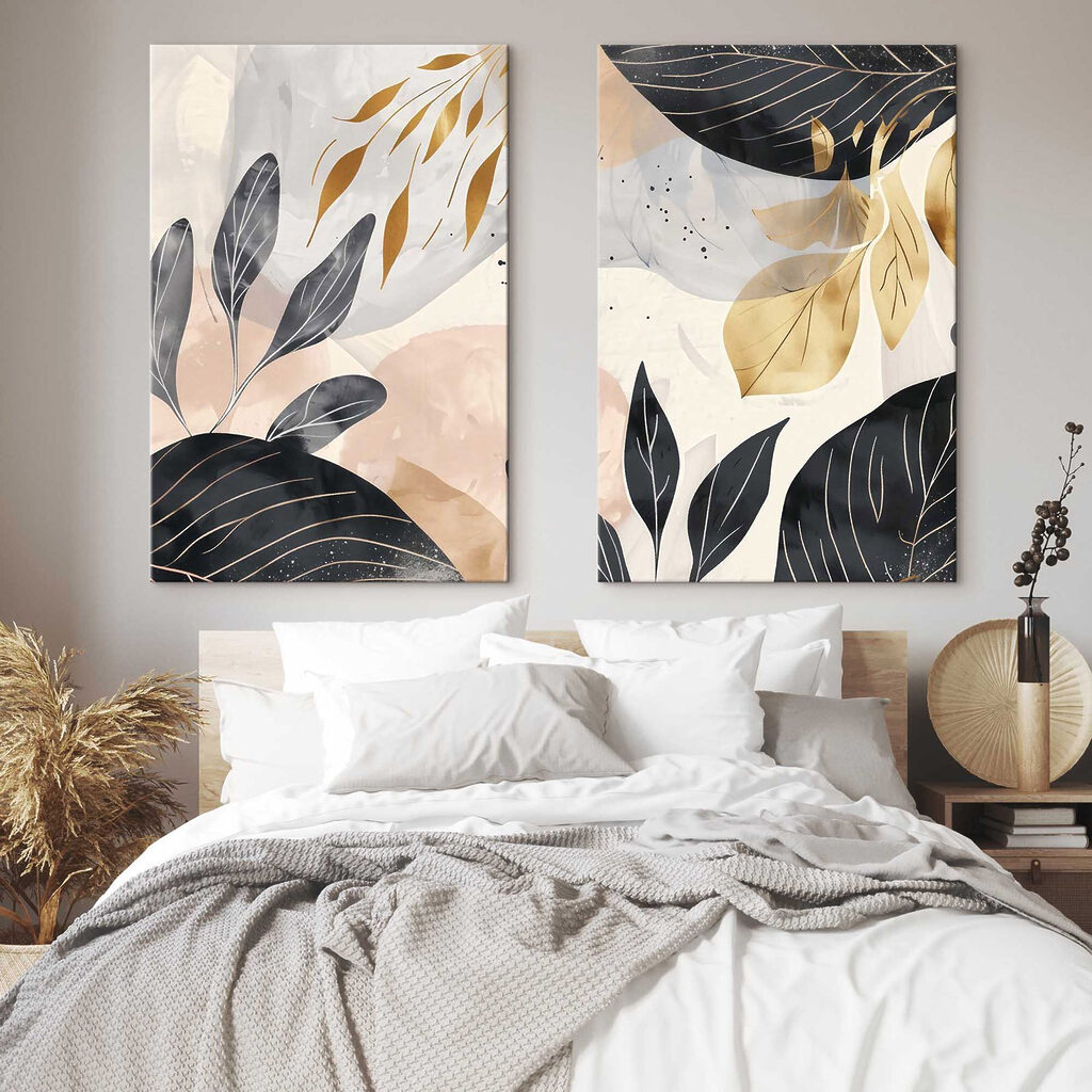 Schwarz-goldene Blätter — Interieur 2