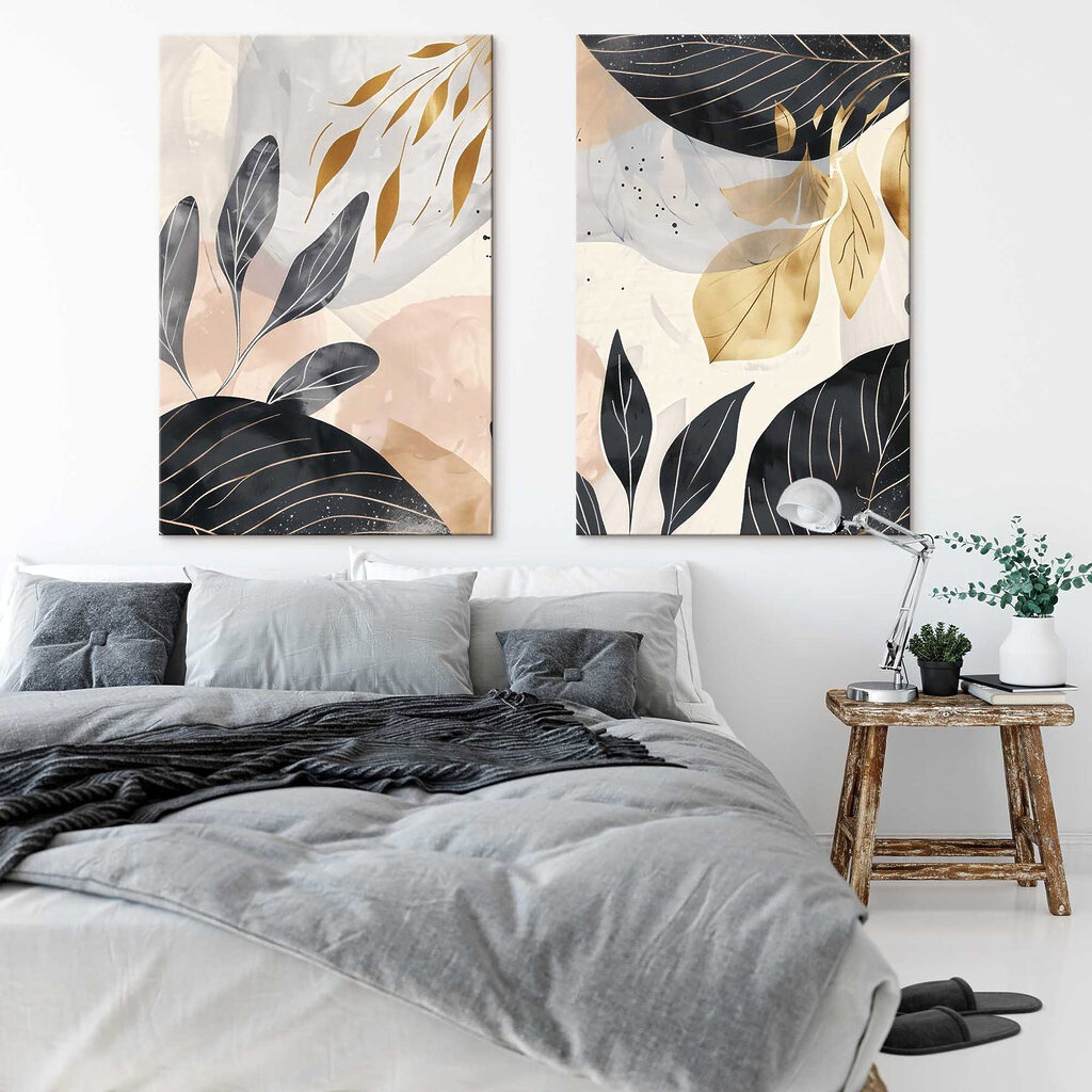 Schwarz-goldene Blätter — Interieur 1