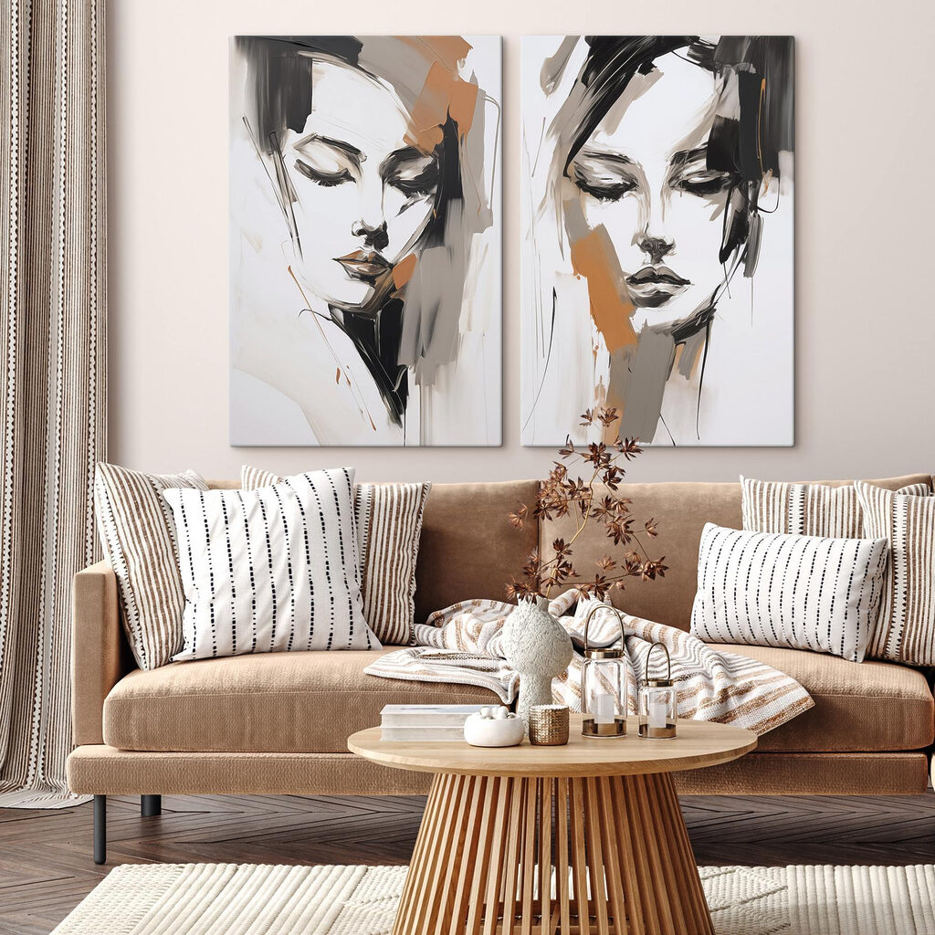 Gesichter mit Ockertönen — Interieur 1