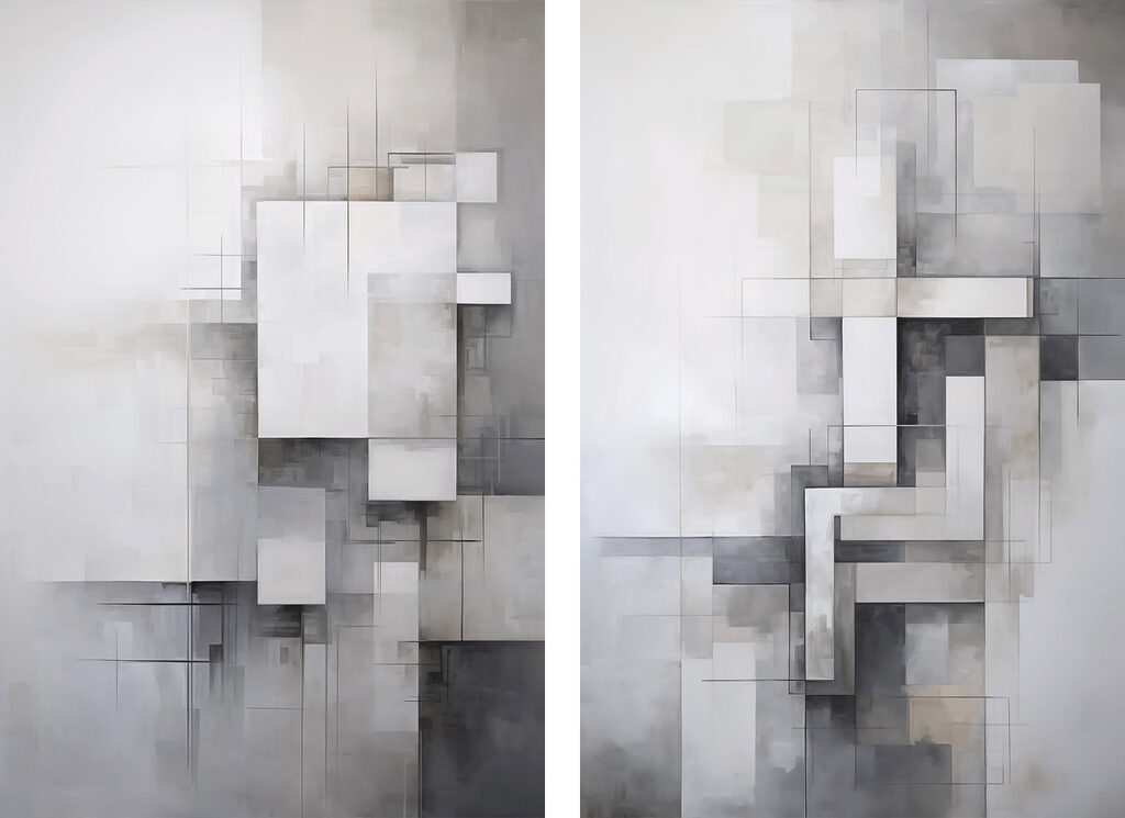 Quadrate und Linien — ganzes Design