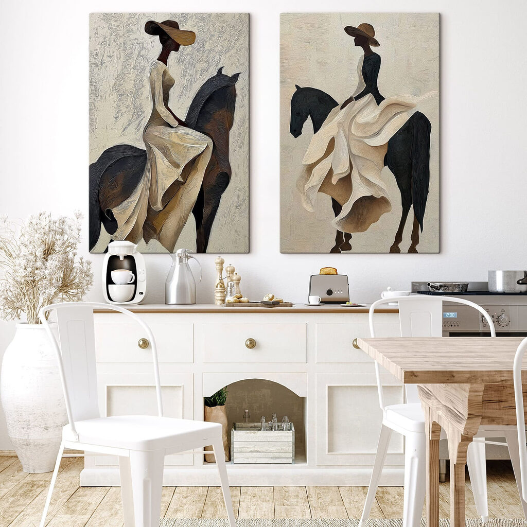 Reiterin mit Hut — Interieur 1