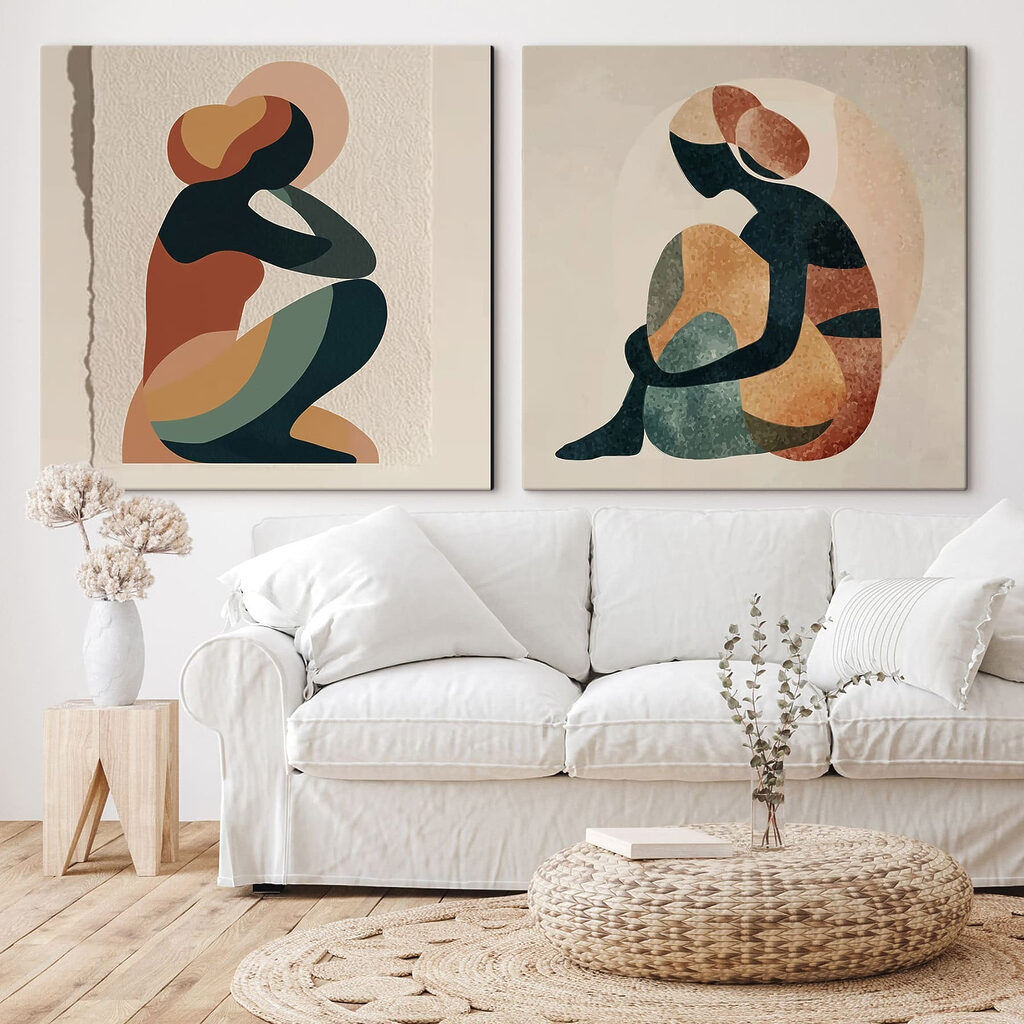 Sitzende Frauen in einem Interieur