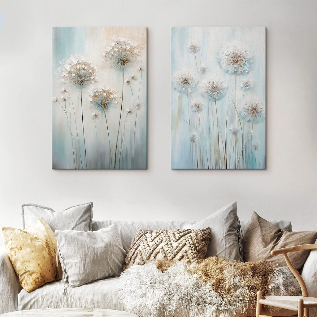 Pusteblumen auf Blau — Interieur 2