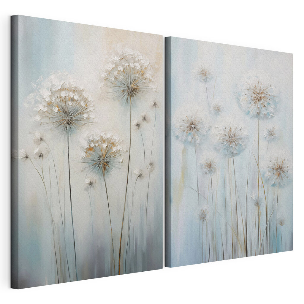 Pusteblumen auf Blau — Produktansicht