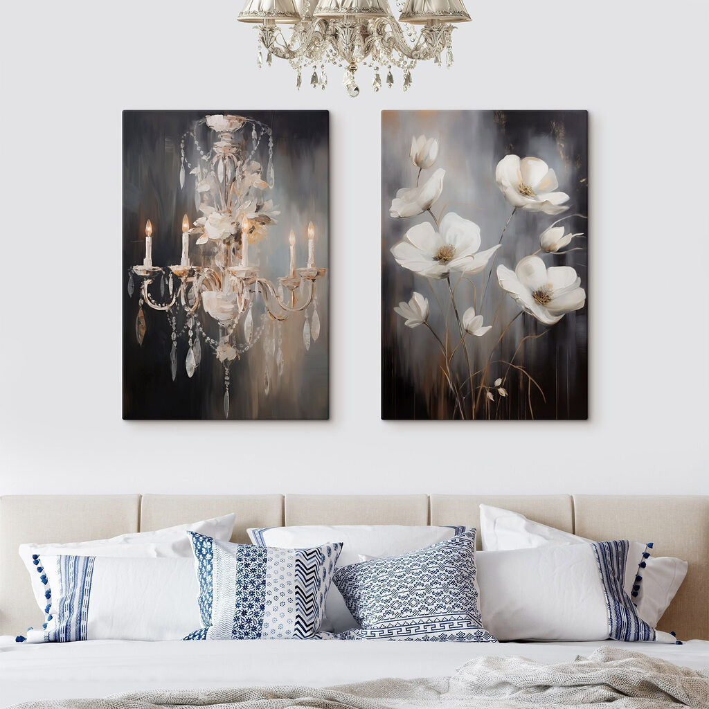 Kronleuchter und Blüten — Interieur 2