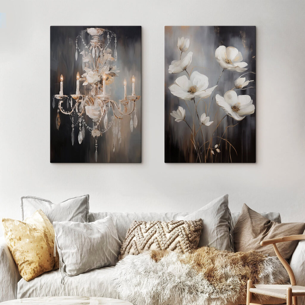 Kronleuchter und Blüten — Interieur 1