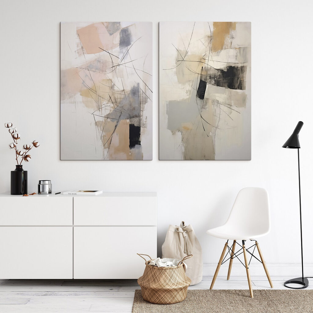 Farbflächen und feine Linien — Interieur 1