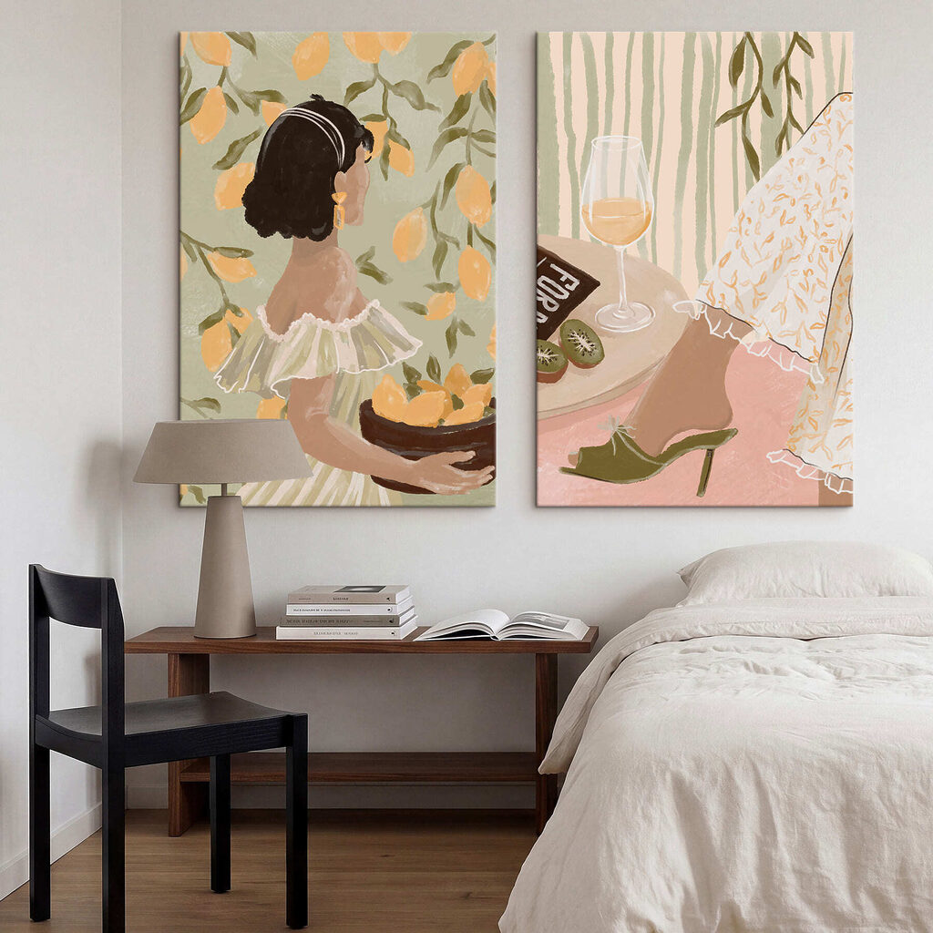 Frau mit Zitronen — Interieur 2