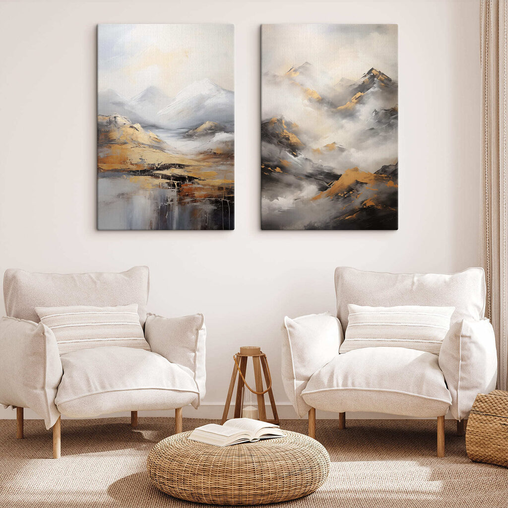 Berggipfel zwischen Wolken — Interieur 1