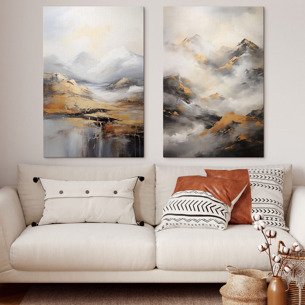 Berggipfel zwischen Wolken — Interieur 2