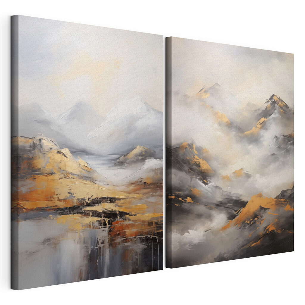 Berggipfel zwischen Wolken — Produktansicht