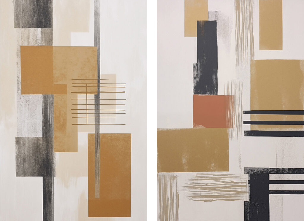 Rechtecke und Linien — ganzes Design
