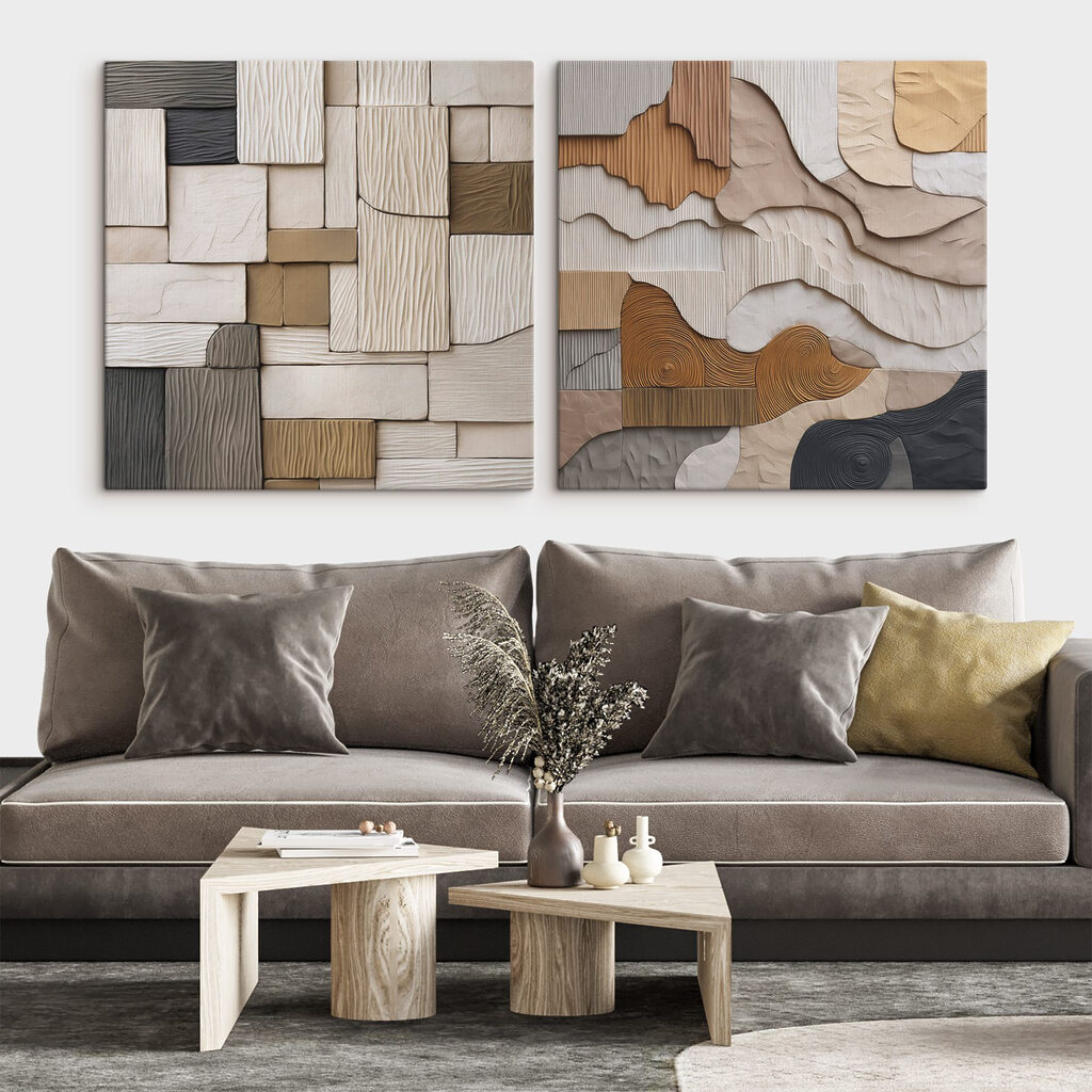 Strukturen in Naturtönen — Interieur 2