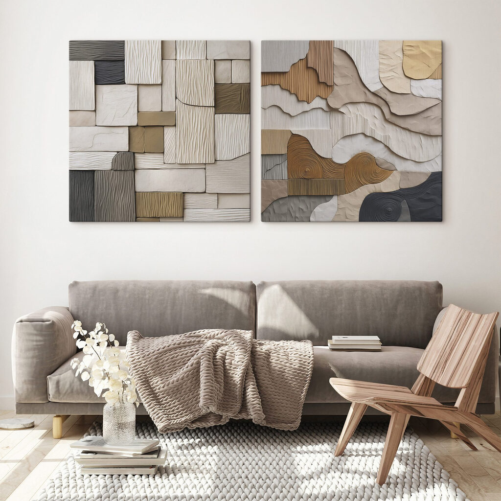 Strukturen in Naturtönen — Interieur 1