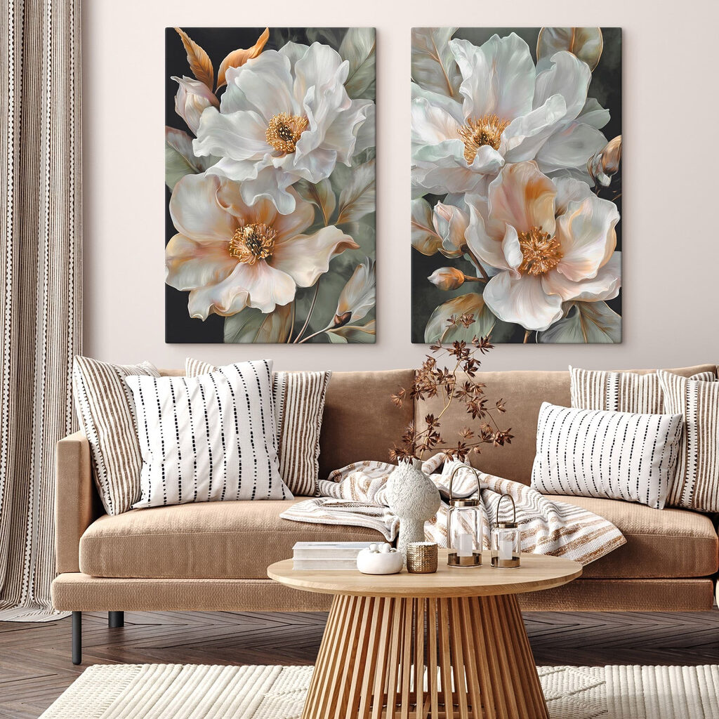 Blüten mit goldener Mitte — Interieur 2