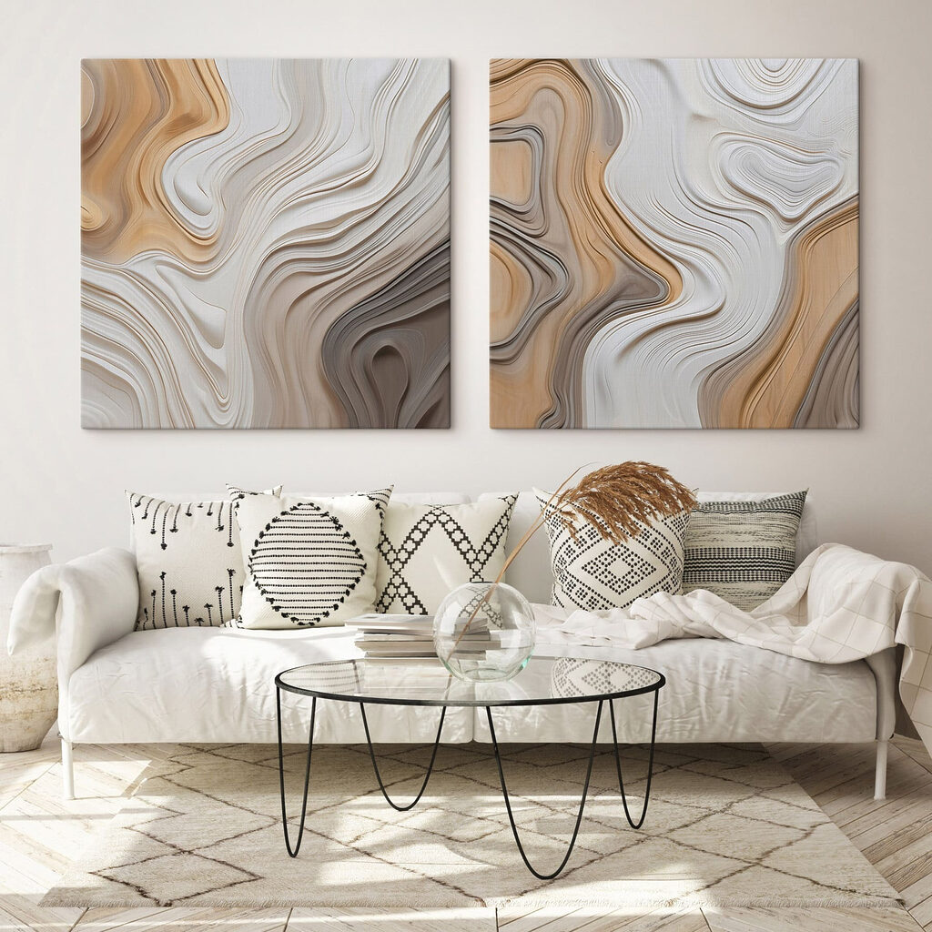 Wellen in Sandtönen — Interieur 2