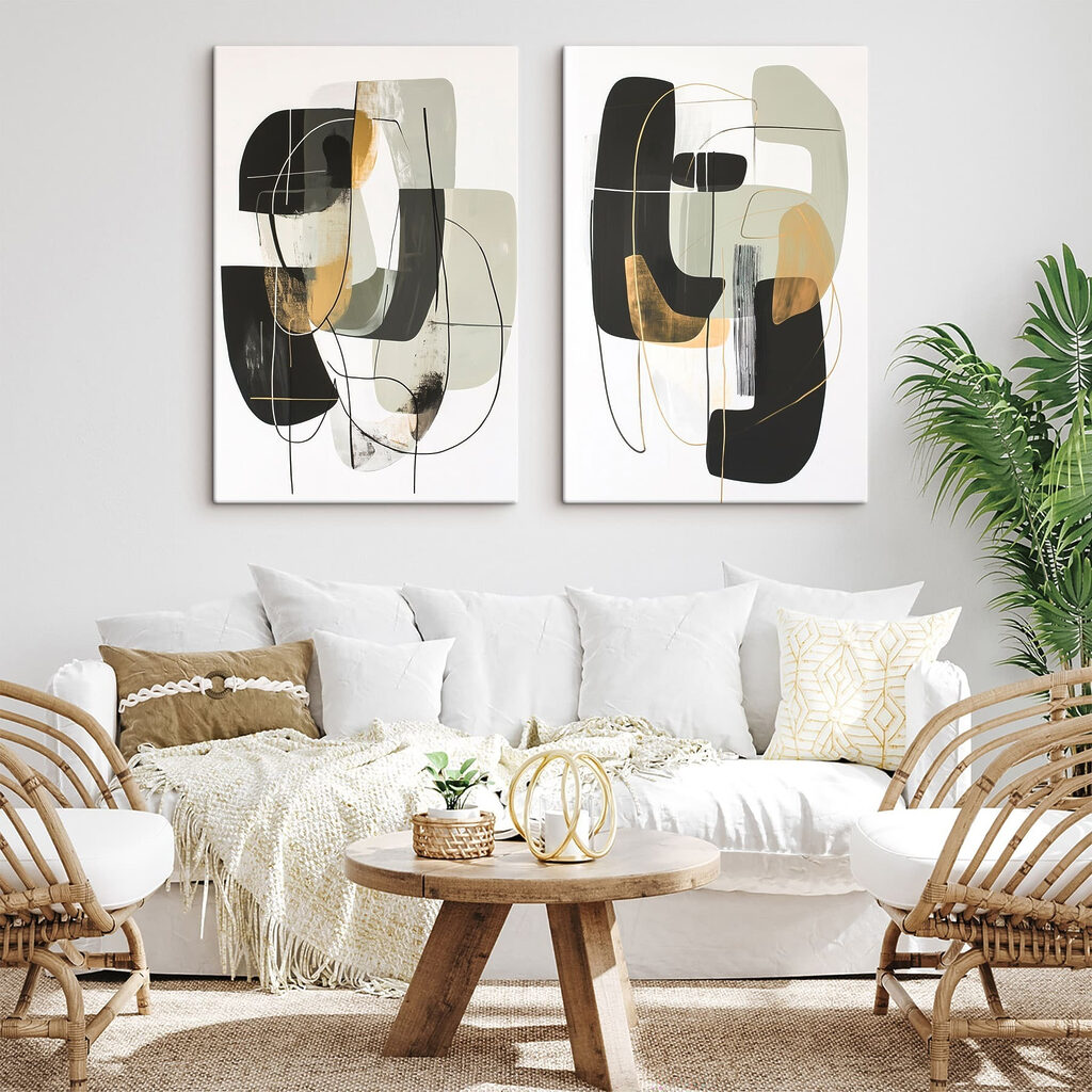 Formen und Goldlinien — Interieur 2
