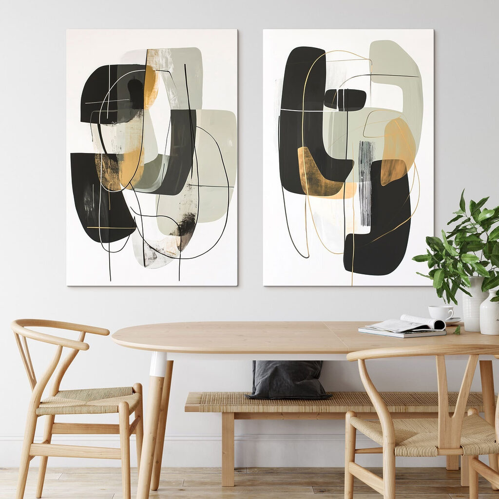 Formen und Goldlinien — Interieur 1