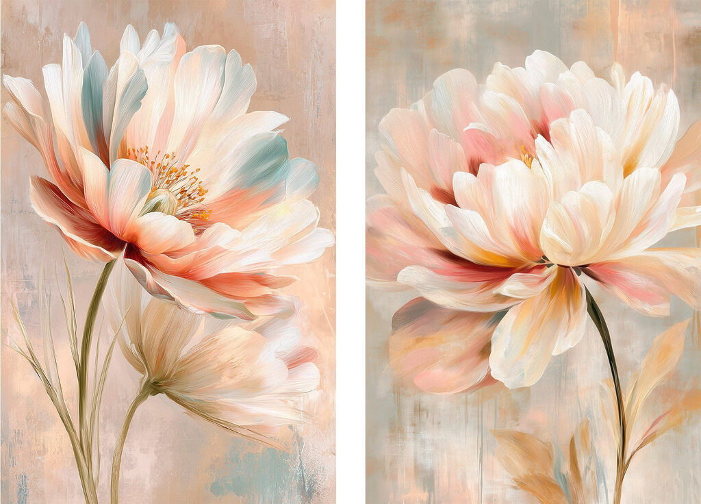 Ausladende Blüten — ganzes Design
