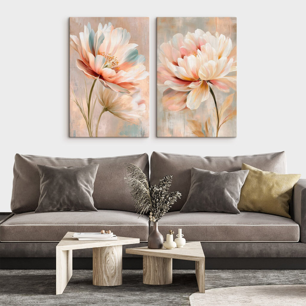 Ausladende Blüten in einem Interieur