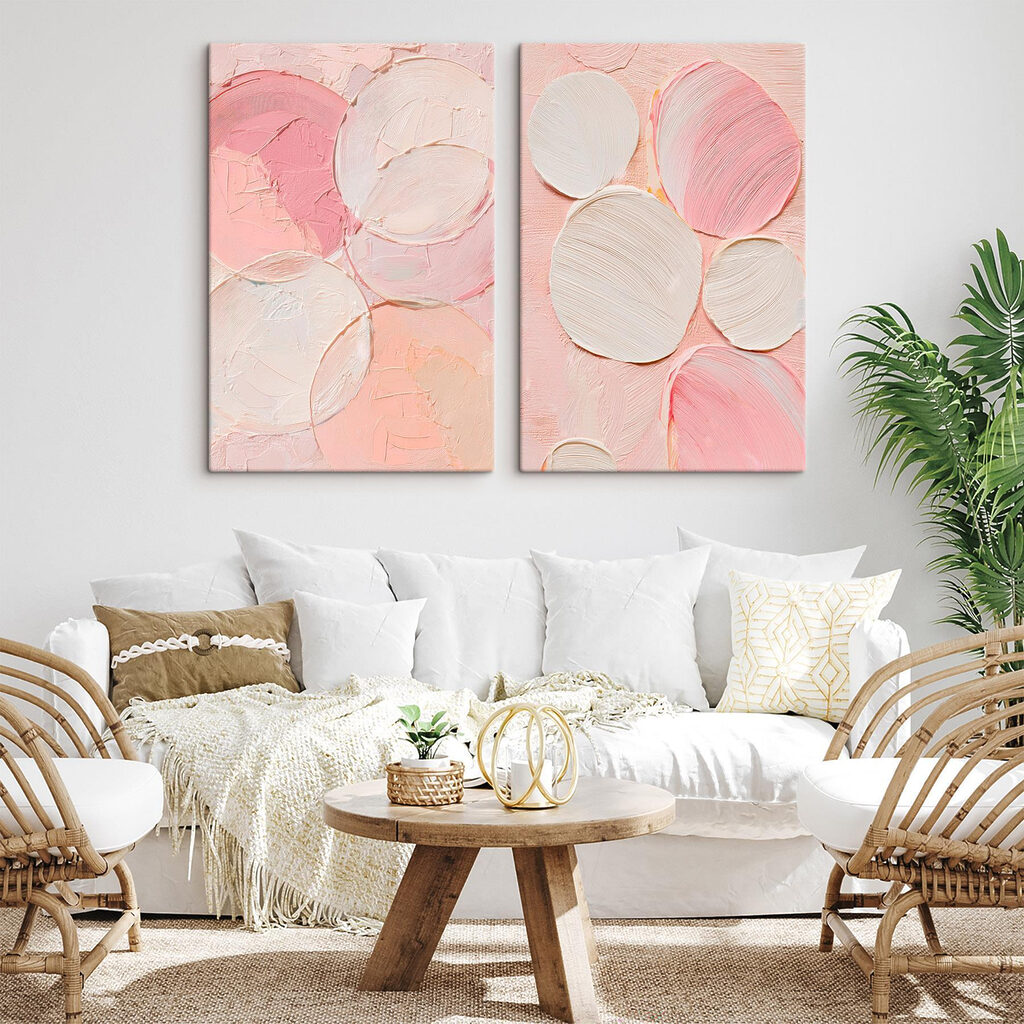 Kreise in Schichten in einem Interieur