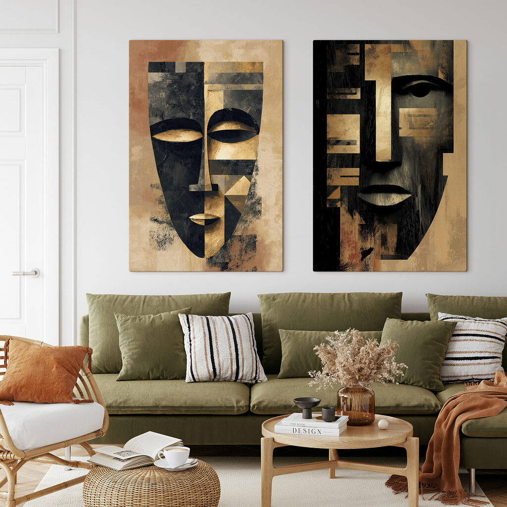 Schwarz-goldene Masken — Interieur 1