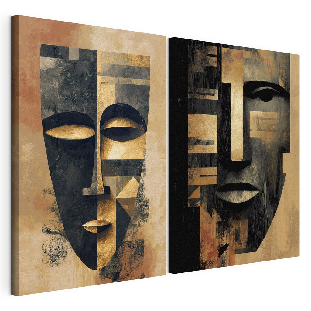 Schwarz-goldene Masken — Produktansicht