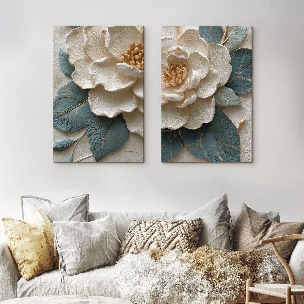Blüte mit geäderten Blättern — Interieur 2