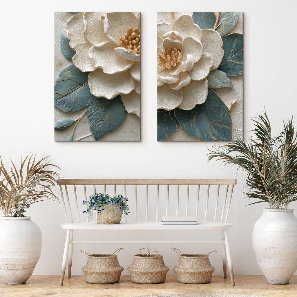 Blüte mit geäderten Blättern — Interieur 1