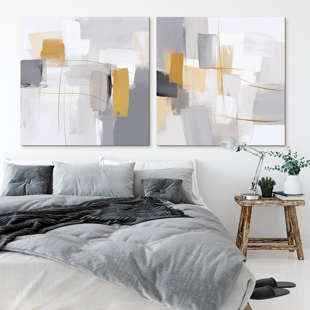 Grau und Senfgelb — Interieur 1