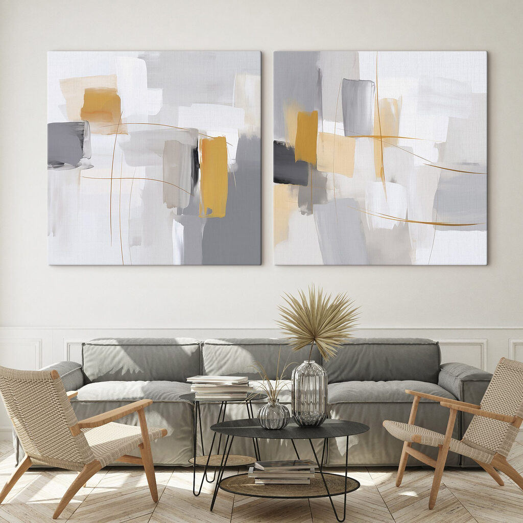 Grau und Senfgelb — Interieur 2