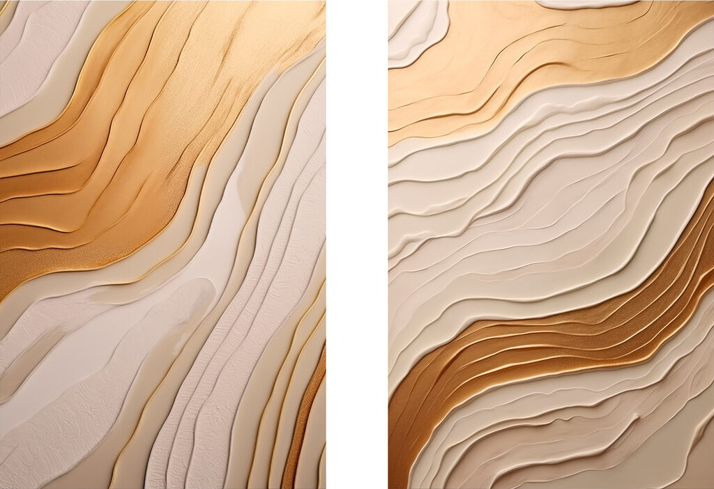 Goldene Schichten — ganzes Design