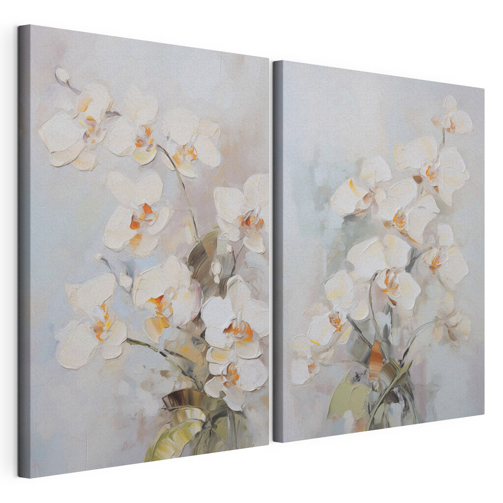 Orchideenzweige auf Grau — Produktansicht