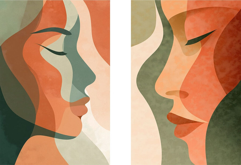 Profile in Farbe — ganzes Design